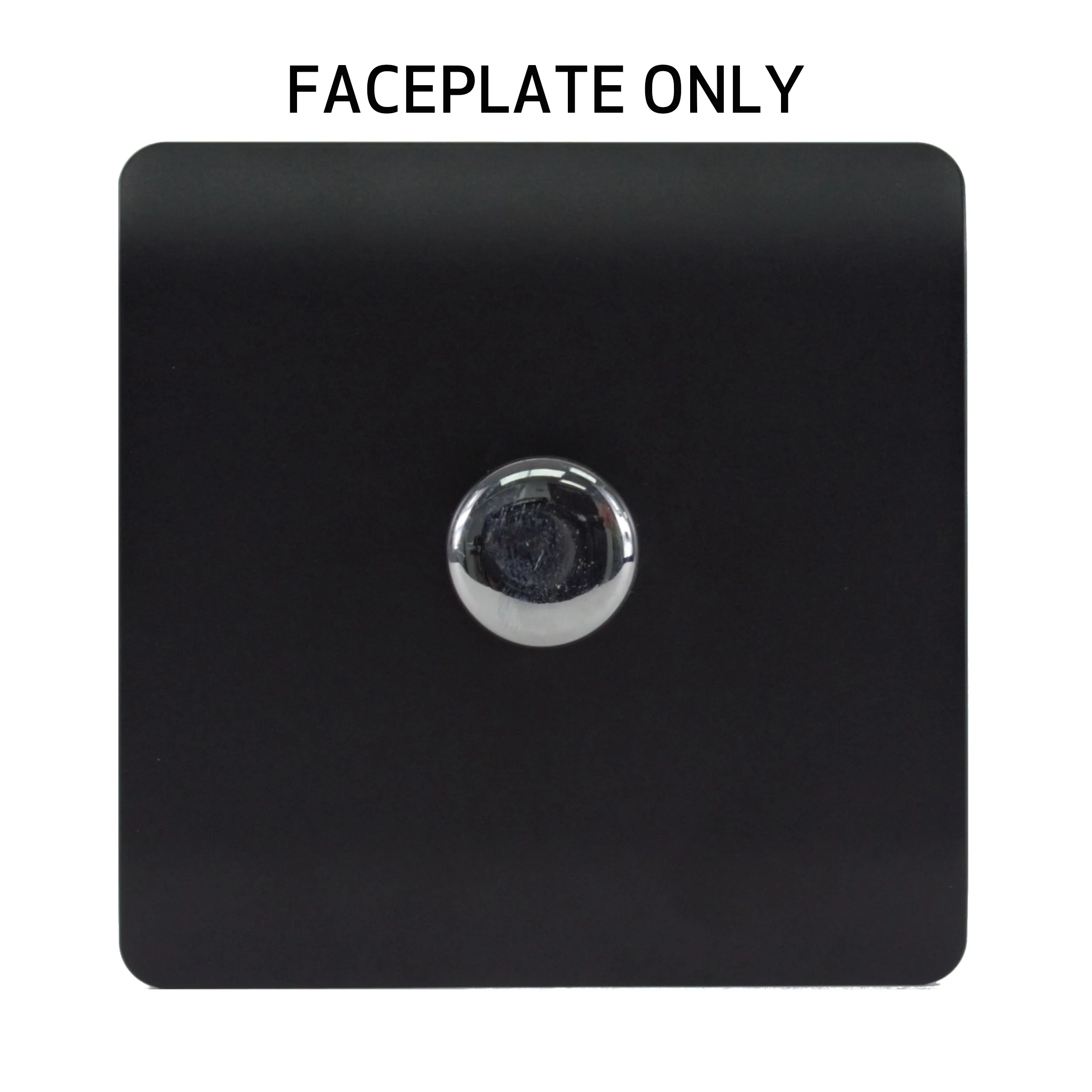 Matt Black Spare Plate Wiring Accessories Trendi Decorative Screwless